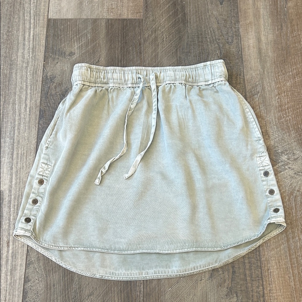 Army green skirt
